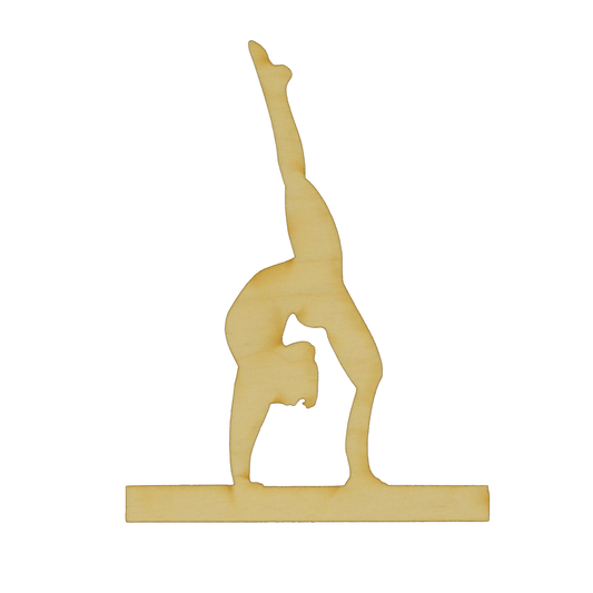 Gymnast Wood cutout